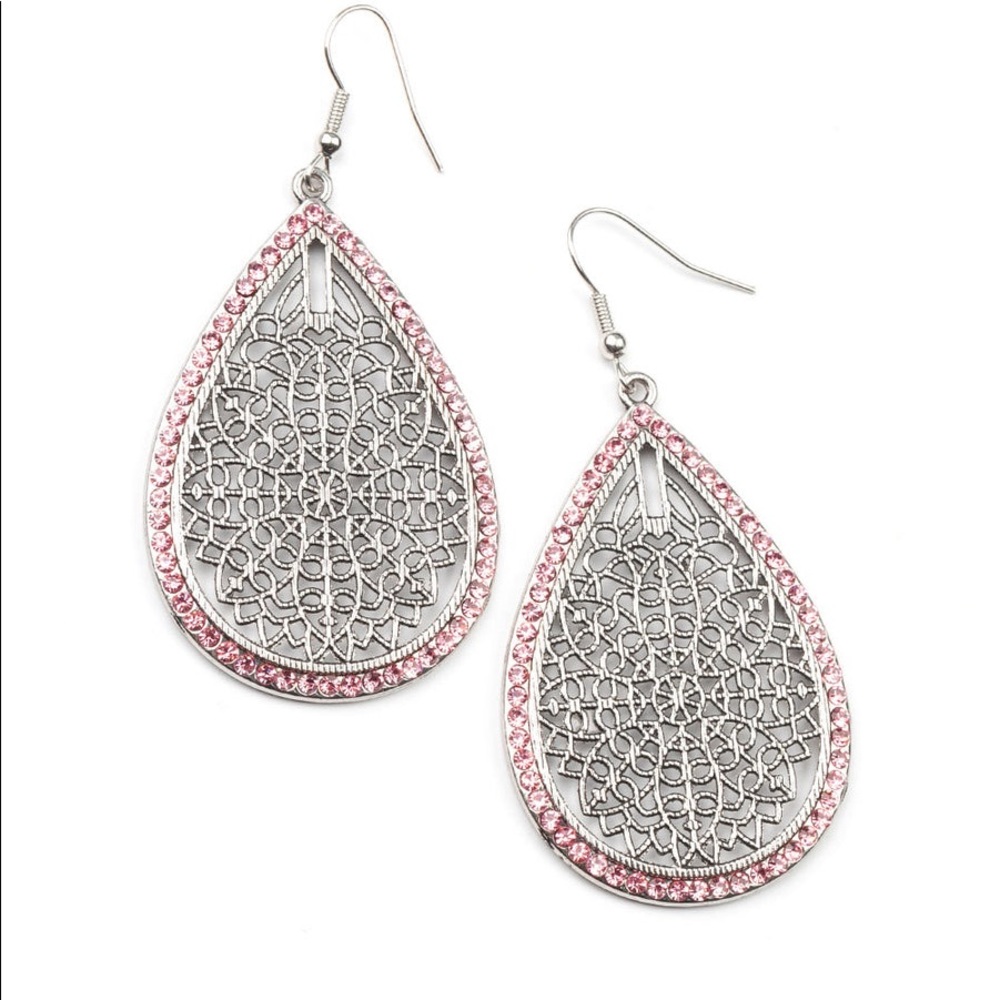 Fleur de Fantasy Pink Earrings
